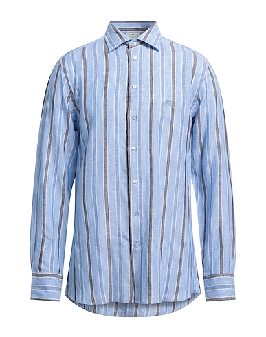 ETRO Camicia a righe Blu chiaro 100% Lino