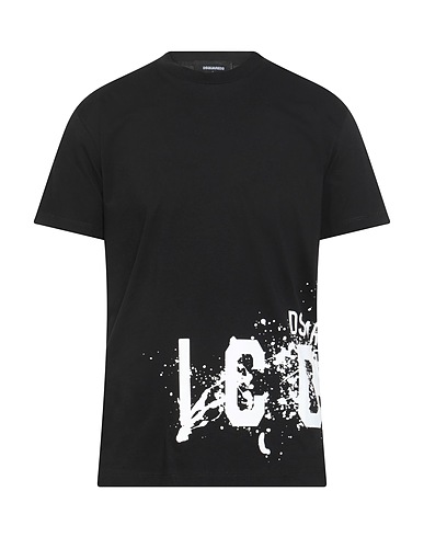 DSQUARED2 T-shirt ICON Nero 100% Cotone