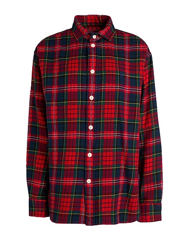LAUREN RALPH LAUREN Checked shirt Relaxed Fit Plaid Cotton Shirt
 Red 100% Cotton