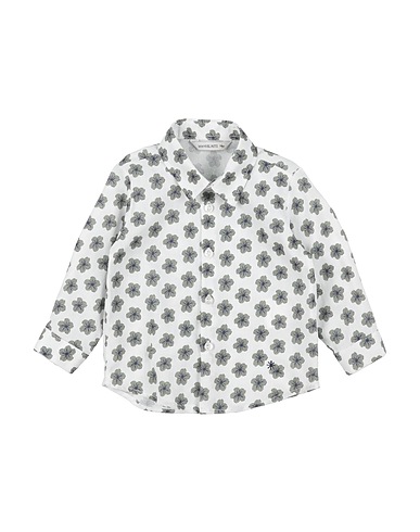 MANUEL RITZ Patterned shirt White 100% Cotton