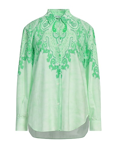 CALIBAN Patterned shirts & blouses Green 100% Cotton