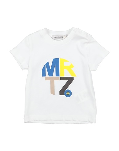 MANUEL RITZ T-shirt BIANCO 100% Cotton