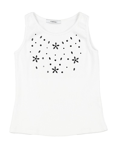 NAÌDA Débardeur Blanc 97% Coton, 3% Élasthanne