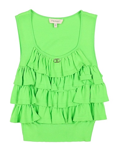 TWINSET Top Green 65% Viscose, 35% Polyamide