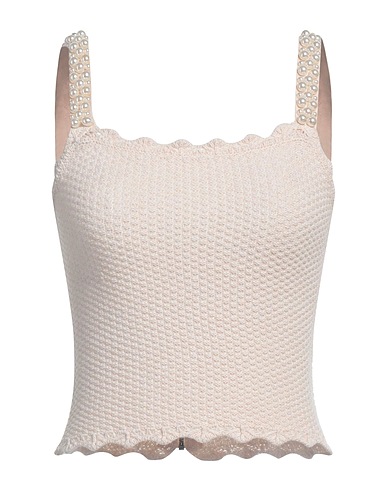 ALICE + OLIVIA Top Elfenbein 50% Baumwolle, 49% Wolle, 1% Elastan