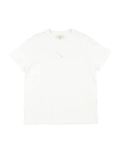 FENDI T-shirt KIDS White 100% Cotton, Polyester