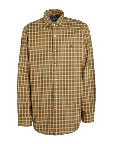 POLO RALPH LAUREN Checked shirt Khaki 100% Cotton
