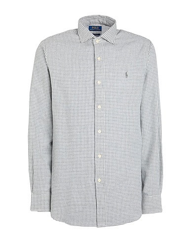 POLO RALPH LAUREN Kariertes Hemd Grau 100% Baumwolle