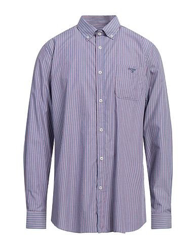 BARBOUR Striped shirt Slate blue 100% Cotton