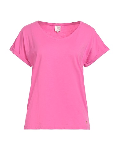 DES PETITS HAUTS Camiseta básica Rosa 100% Algodón