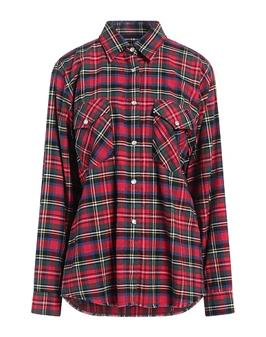 DEPARTMENT 5 Checked shirt Red 100% Cotton