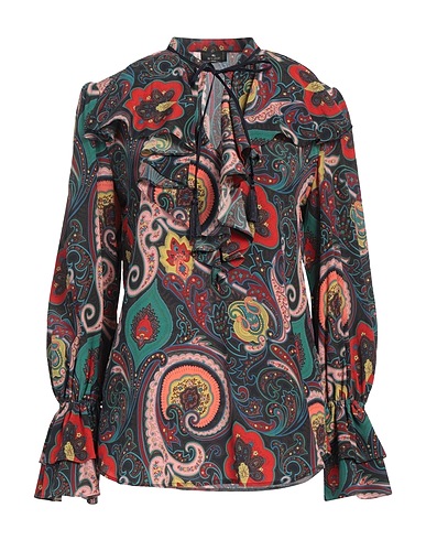 ETRO Silk top Brick red 100% Silk, Viscose, Cotton