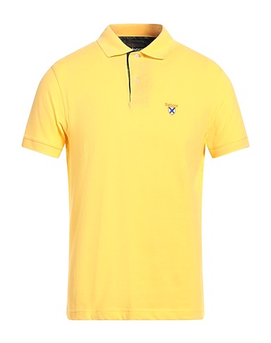 BARBOUR Polo shirt Yellow 100% Cotton