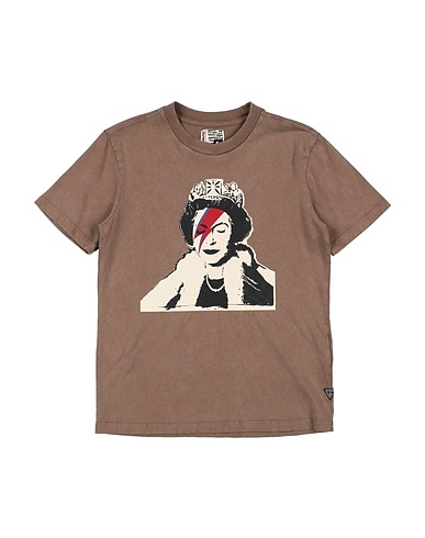 GUESS T-shirt Khaki 100% Cotton