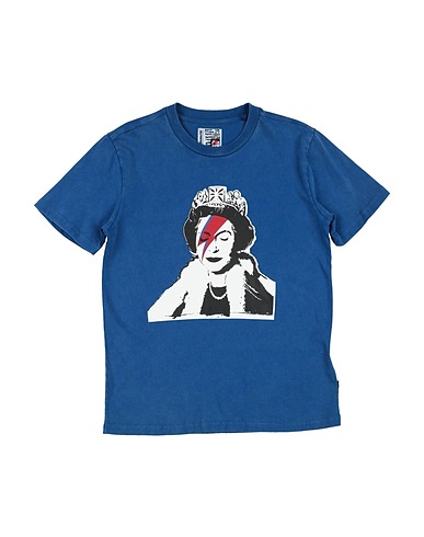GUESS T-shirt Blu 100% Cotone