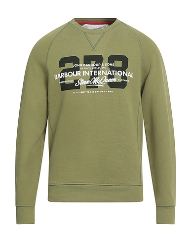 BARBOUR Sweatshirt INTERNATIONAL Light green 100% Cotton