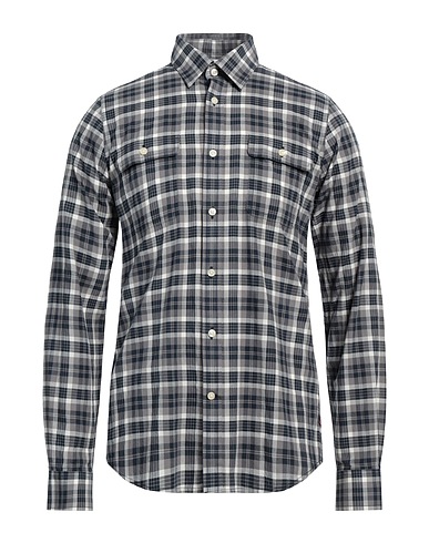 BARBOUR Checked shirt Grey 100% Cotton