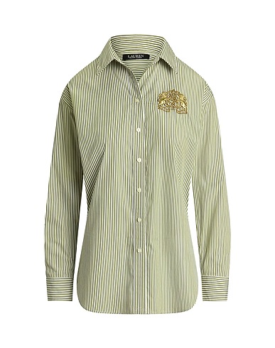 LAUREN RALPH LAUREN Striped shirt Sage green 100% Cotton
