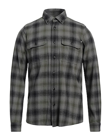 BARBOUR Checked shirt Military green 100% Cotton