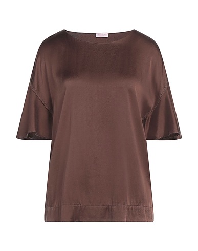 ROSSOPURO Top Dark brown 94% Silk, 6% Elastane