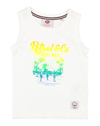 PETROL INDUSTRIES Co. T-shirt White 100% Cotton