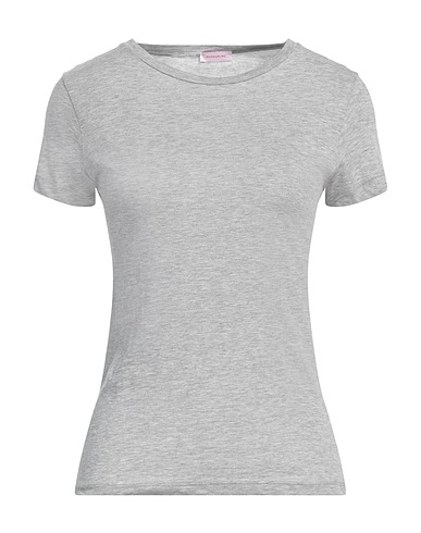 ROSSOPURO Basic T-Shirt Light grey 100% Cotton