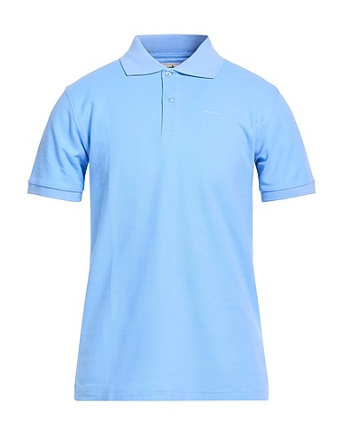 BARBOUR Polo shirt Light blue 100% Cotton