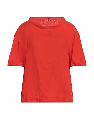 ROSSOPURO Top Tomato red 100% Linen