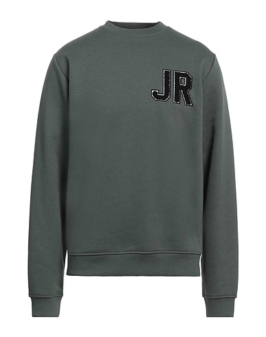 JOHN RICHMOND Sweatshirt Dark green 60% Cotton, 40% Polyester