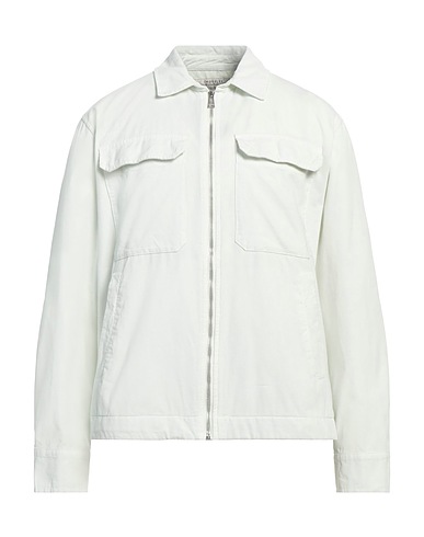 CROSSLEY Solid color shirt Off white 98% Cotton, 2% Elastane