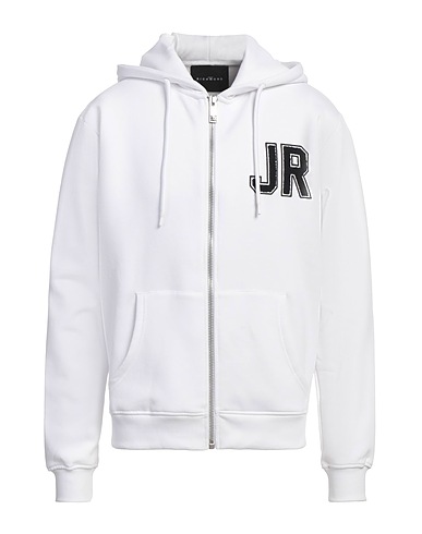 JOHN RICHMOND Hooded track jacket  White 60% Cotton, 40% Polyester