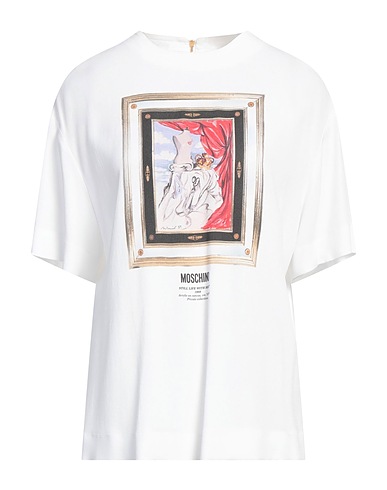 MOSCHINO Top White 70% Acetate, 30% Viscose