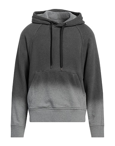 NEIL BARRETT Hooded sweatshirt Grey 100% Cotton, Elastane