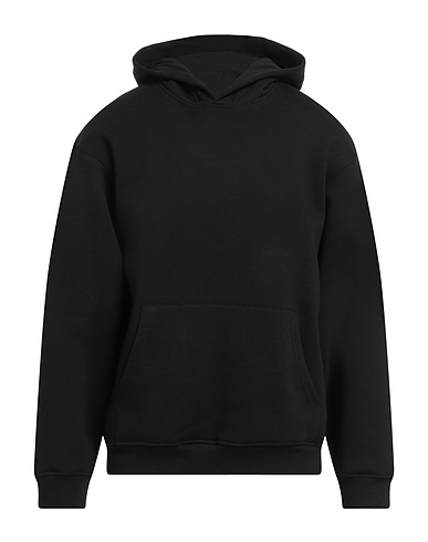 NEIL BARRETT Hooded sweatshirt Black 65% Cotton, 35% Polyester, Elastane