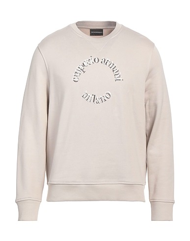 EMPORIO ARMANI Sweatshirt Beige 67% Modal, 33% Cotton, Elastane
