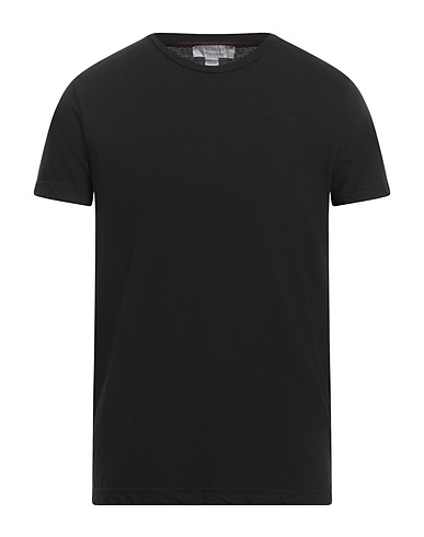 CROSSLEY Basic T-shirt Black 85% Cotton, 15% Cashmere