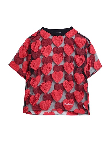 LOVE MOSCHINO T-shirt Red 55% Viscose, 45% Polyester, Elastane