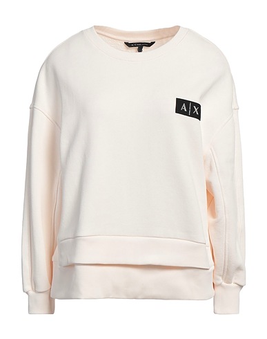 ARMANI EXCHANGE Sweatshirt Ivory 58% Cotton, 42% Polyester