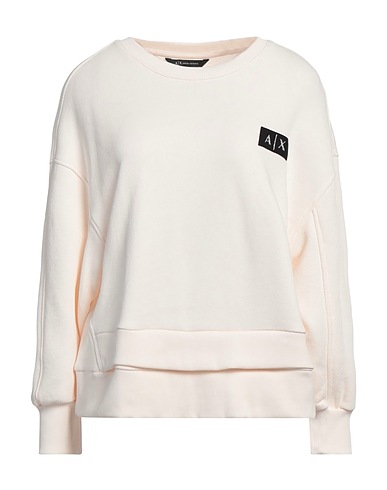 ARMANI EXCHANGE Sweatshirt Cream 58% Cotton, 42% Polyester