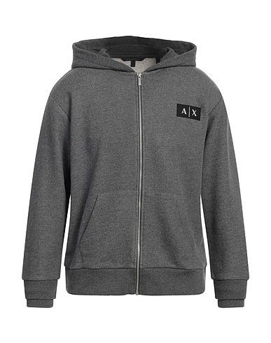 ARMANI EXCHANGE Hooded sweatshirt Grey 58% Cotton, 42% Polyester