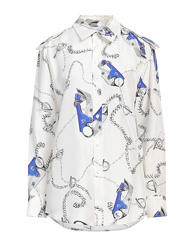 BURBERRY Camicie  e bluse fantasia Off white 100% Seta