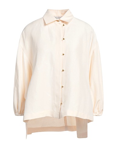 MAX MARA Linen shirt Cream 60% Linen, 40% Silk