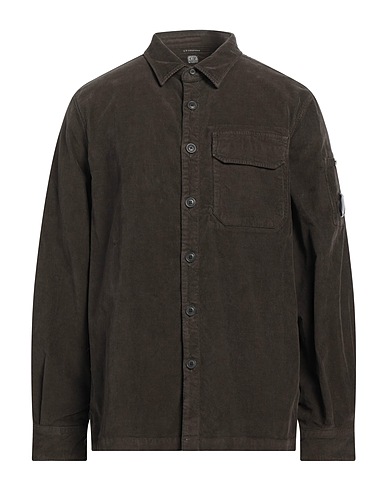 C.P. COMPANY Camicia tinta unita Piombo 97% Cotone, 3% Elastan