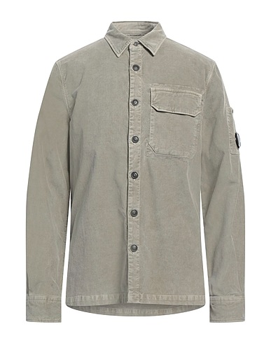 C.P. COMPANY Camicia tinta unita Verde salvia 97% Cotone, 3% Elastan