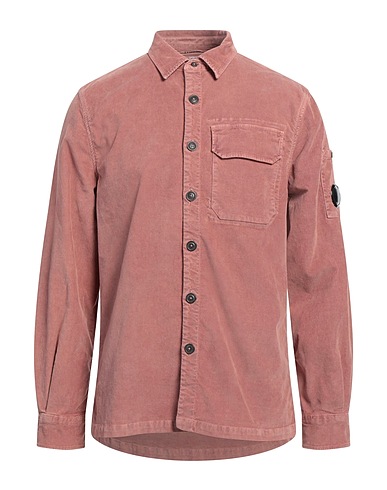 C.P. COMPANY Camicia tinta unita Rosa antico 97% Cotone, 3% Elastan