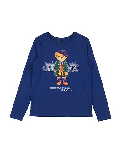 POLO RALPH LAUREN T-shirt LSCNBEARTEE-KNIT SHIRTS-T-SHIRT
 Blue 100% Cotton