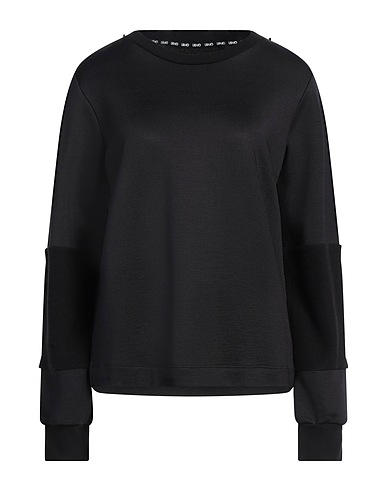 LIU •JO Sweatshirt Black 67% Polyamide, 33% Cotton