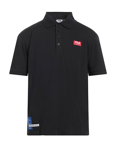 FILA Polo shirt Black 100% Cotton