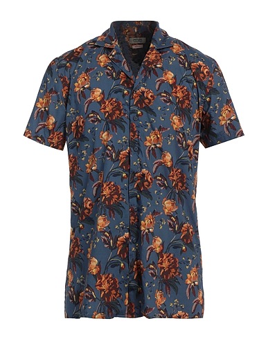 IMPURE Patterned shirt Slate blue 100% Cotton