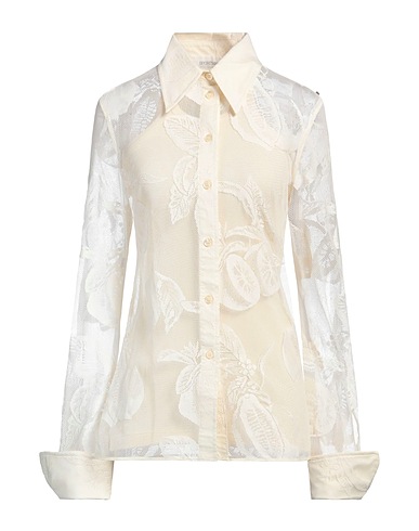 SPORTMAX Lace shirts & blouses Off white 65% Cotton, 35% Polyamide